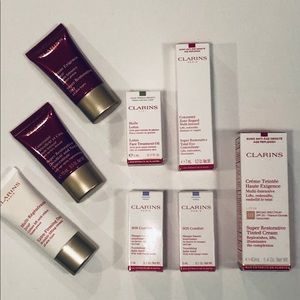 Clarins, EIGHT NEVER USED ASSORTED BEAUTY PRODUCTS